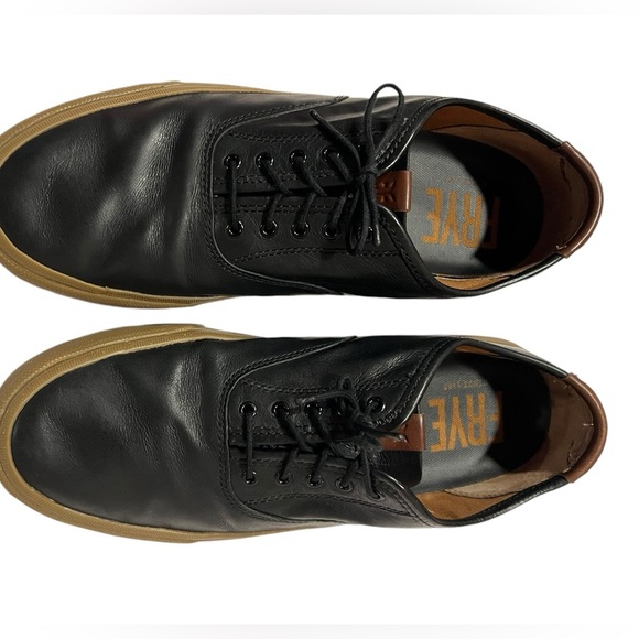 FRYE Ludlow Bal Oxford Sneakers Mens Size 10 Black Leather Shoes, - Picture 5 of 11